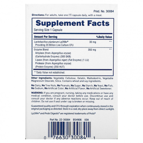 American Health, Enzyme Probiotic Complex +, 30 капсул #1