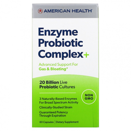 American Health, Enzyme Probiotic Complex +, 20 млрд КОЕ, 60 капсул #1