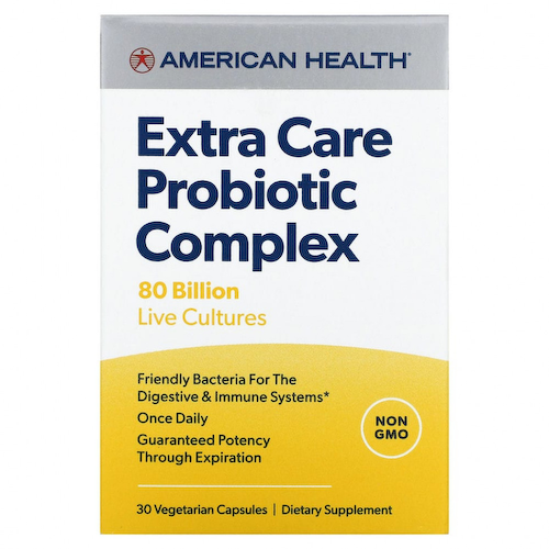 American Health, Комплекс пробиотиков Extra Care, 80 млрд КОЕ, 30 вегетарианских капсул #1