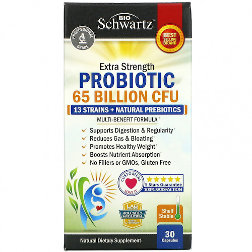 BioSchwartz, пробиотик, 65 млрд КОЕ, 30 капсул #1