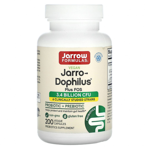 Jarrow Formulas, Jarro-Dophilus и ФОС, 3,4 млрд, 200 капсул #1