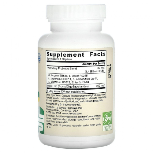 Jarrow Formulas, Jarro-Dophilus и ФОС, 3,4 млрд, 200 капсул #1