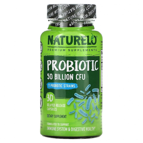 NATURELO, пробиотик, 50 млрд КОЕ, 30 капсул с отсроченным высвобождением #1