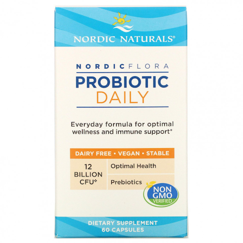 Nordic Naturals, Nordic Flora Probiotic Daily, 12 млрд КОЕ, 60 капсул #1