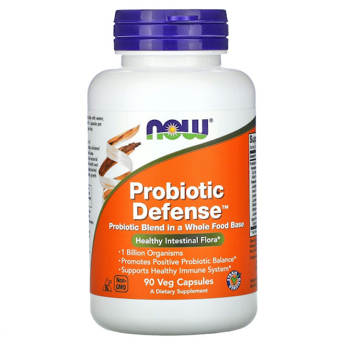 NOW Foods, Probiotic Defense, 90 растительных капсул #1