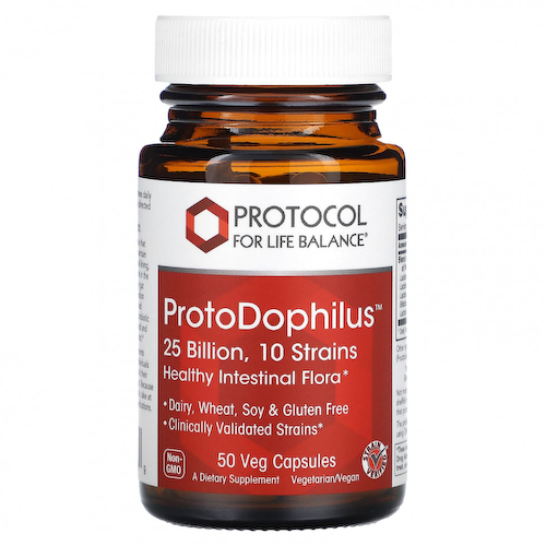 Protocol for Life Balance, ProtoDophilus, 25 млрд, 50 растительных капсул #1