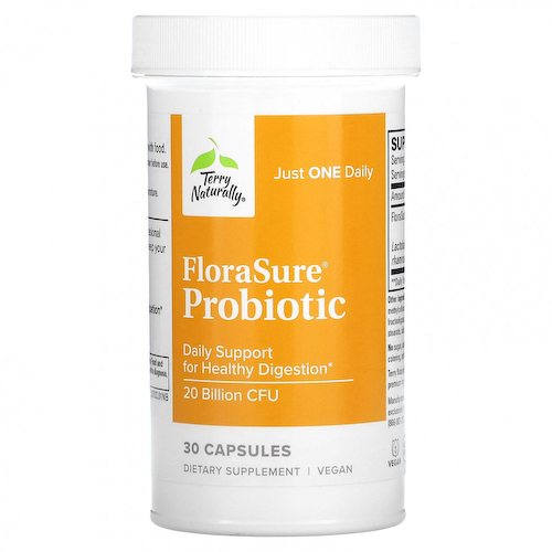 Terry Naturally, FloraSure Probiotic, 20 млрд КОЕ, 30 капсул #1