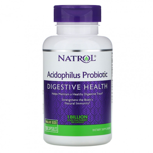 Natrol, Пробиотик Acidophilus , 1 млрд., 150 капсул #1