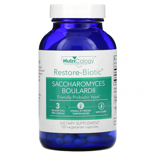 Nutricology, Restore-Biotic, сахаромицеты Буларди, 120 вегетарианских капсул #1