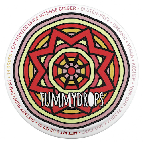 Tummydrops, Enchanted Spice, интенсивные капли с имбирем, 18 капель, 57 г (2 унции) #1