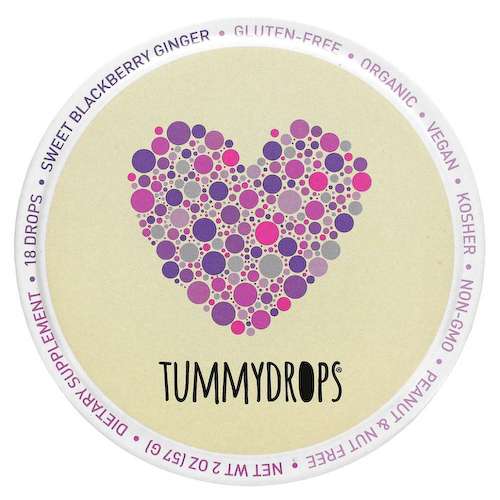 Tummydrops, Сладкий ежевика и имбирь, 18 капель, 57 г (2 унции) #1