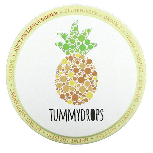 Tummydrops, Сочные капли с ананасом и имбирем, 18 капель, 57 г (2 унции) #1