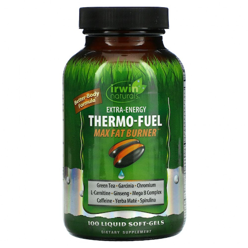 Irwin Naturals, Extra-Energy Thermo-Fuel Max Fat Burner, 100 мягких таблеток #1