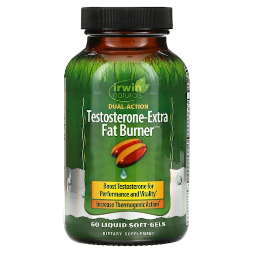 Irwin Naturals, Testosterone-Extra Fat Burner, 60 мягких таблеток #1