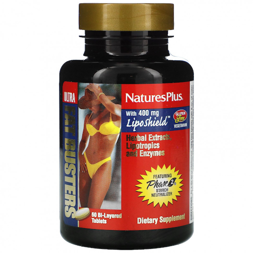 NaturesPlus, Ultra Fat Busters, жиросжигатель, 60 двухслойных таблеток #1