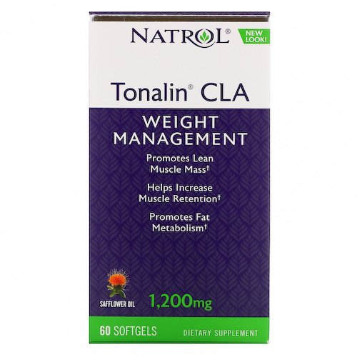 Natrol, Tonalin CLA, конъюгированная линолевая кислота (КЛК), 1200 мг, 60 мягких таблеток #1
