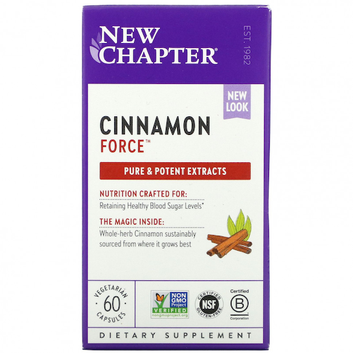 New Chapter, Cinnamon Force, 60 вегетарианских капсул #1