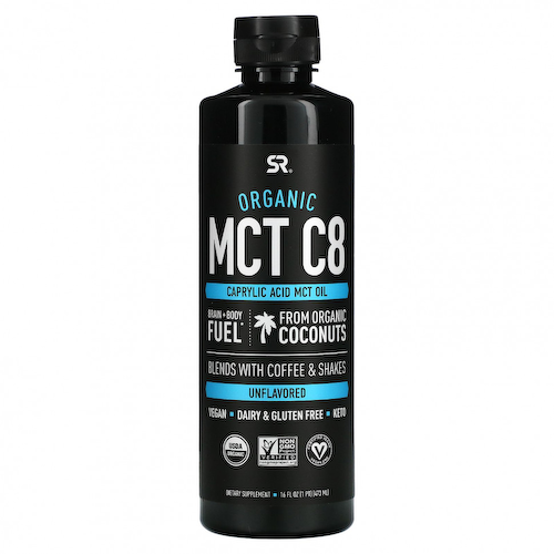 Sports Research, органическое масло MCT C8, с нейтральным вкусом, 473 мл (16 жидк. унций) #1