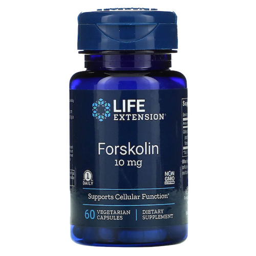 Life Extension, форсколин, 10 мг, 60 вегетарианских капсул #1