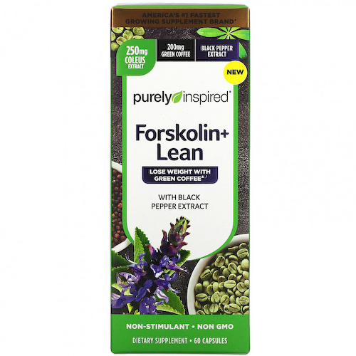 Purely Inspired, Forskolin + Lean, 60 капсул #1
