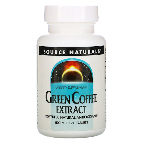 Source Naturals, Экстракт зеленого кофе, 500 мг, 60 таблеток #1