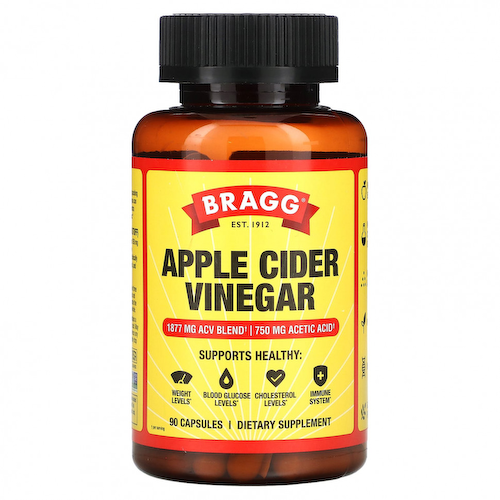 Bragg, Яблочный уксус, 90 капсул #1