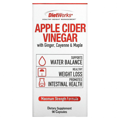 DietWorks, Яблочный уксус, 90 капсул #1