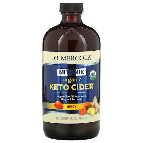 Dr. Mercola, органический яблочный кетоуксус, острый, 473 мл (16 унций) #1