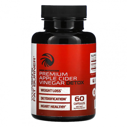 Nobi Nutrition, Премиальный яблочный уксус для детоксикации, 60 капсул #1
