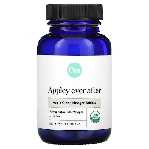 Ora, Ora, Appley Ever After, яблочный уксус в таблетках, 500 мг, 60 таблеток #1