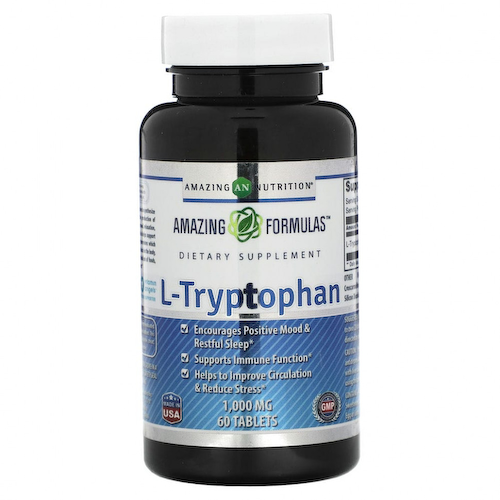 Amazing Nutrition, L-триптофан, 1000 мг, 60 таблеток #1