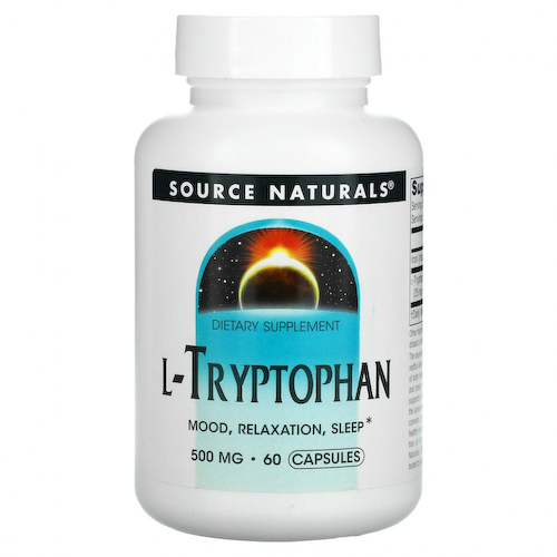 Source Naturals, L-триптофан, 500 мг, 60 капсул #1