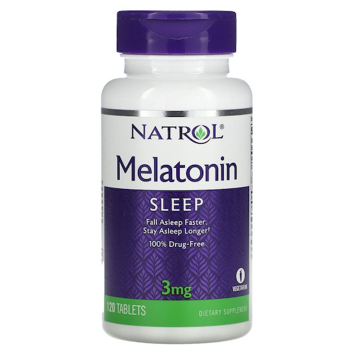 Natrol, Мелатонин, 3 мг, 120 таблеток #1