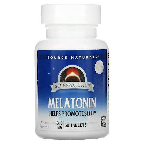 Source Naturals, Мелатонин, 3 мг, 60 таблеток #1