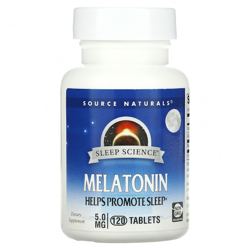 Source Naturals, Мелатонин, 5 мг, 120 таблеток #1