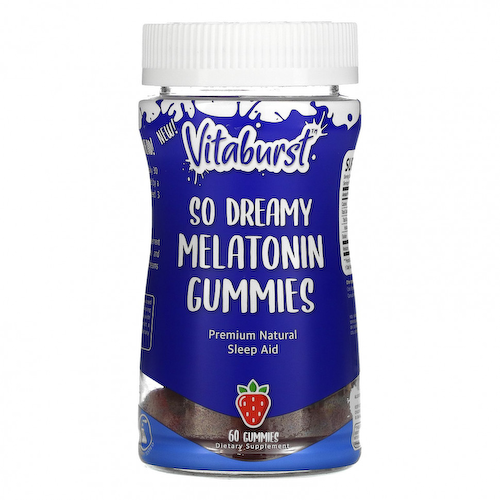 Vitaburst, So Dreamy Melatonin Gummies, клубника, 60 жевательных таблеток #1