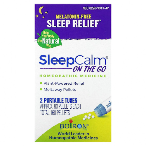 Boiron, SleepCalm On The Go, 2 переносных тубуса, прибл. 80 гранул каждая #1