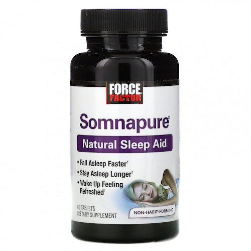 Force Factor, Somnapure, натурально средство для сна, 60 таблеток #1
