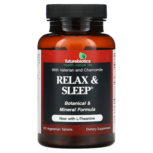 FutureBiotics, Relax & Sleep, для отдыха и сна,120 вегетарианских таблеток #1