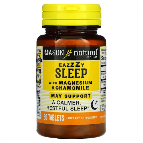 Mason Natural, Eazzzy Sleep с магнием и ромашкой, 60 таблеток #1
