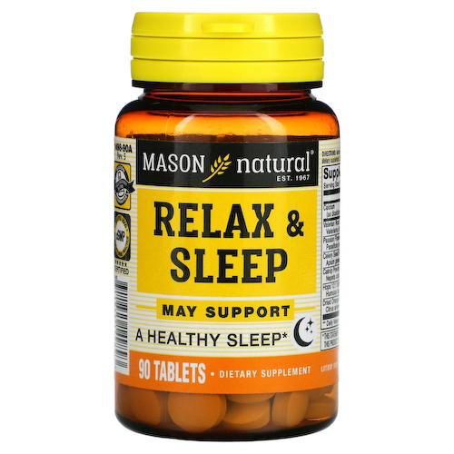 Mason Natural, средство для спокойствия и крепкого сна, 90 таблеток #1
