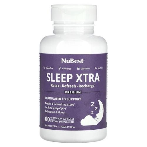 NuBest, Sleep Xtra, 60 вегетарианских капсул #1