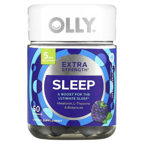 OLLY, Sleep, ежевика в дзен, 50 жевательных таблеток #1