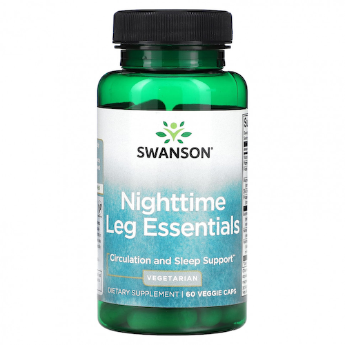 Swanson, Nighttime Leg Essentials, 60 растительных капсул #1