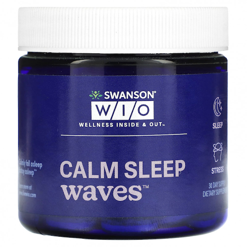 Swanson WIO, Calm Sleep Waves, 30 таблеток #1