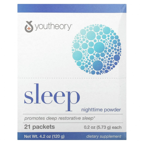 Youtheory, Sleep, ночной порошок, 21 пакетик по 5,73 г (0,2 унции) #1