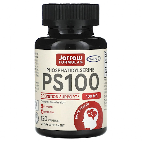 Jarrow Formulas, PS 100, фосфатидилсерин, 100 мг, 120 капсул #1