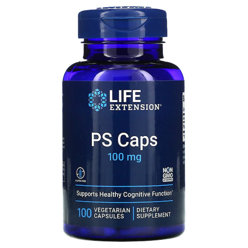 Life Extension, PS в капсулах, 100 мг, 100 вегетарианских капсул #1