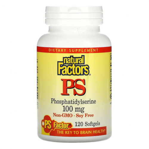Natural Factors, фосфатидилсерин, 100 мг, 120 капсул #1