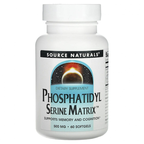 Source Naturals, Фосфатидилсериновая матрица, 500 мг, 60 мягких таблеток #1